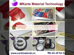 فيلم غطاء ملفوف بالبي.في.سي عالية الارتباط للطلاء على بطاقات الضمان الاجتماعي و IC