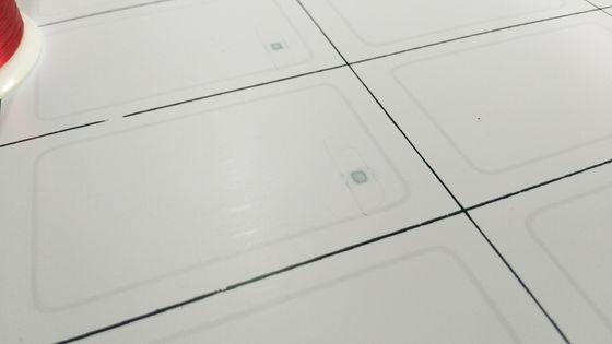 5x5 Pvc Rfid Inlay / Prelam Sheets لإنتاج بطاقات Rfid F1108 TK4168 Chip