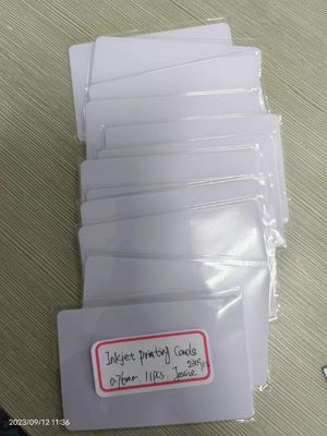 بطاقات بي بي إيه بي بي بي بي بلاينك بلاينك جيت للطباعة بطاقات بي بي إيه Cr 80 0.4mm 0.5mm لإنتاج البطاقات