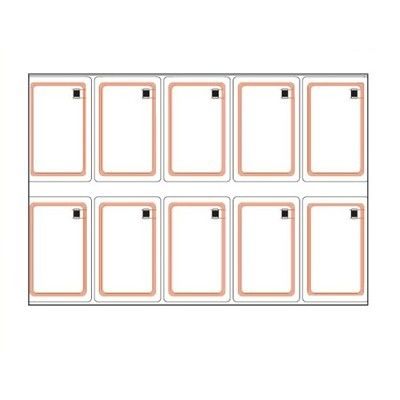 3*8 4*8 6*8 تخطيط RFID Inlay Prelam PVC Inlay Sheet RFID ورقة بطاقة بدون اتصال لإنتاج بطاقات بلاستيكية