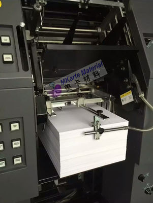 1.45±0.05g/Cm3 كثافة HP Indigo الطباعة الرقمية ذات الجانب الواحد ورقة PVC لحلول البطاقات البلاستيكية