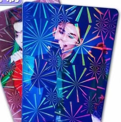 0.08ملم ملفوفة بـ PVC ملفوفة بـ Vicat نقطة ترطيب C ≥76±2 فيلم هولوغرام لمنتجات البطاقات