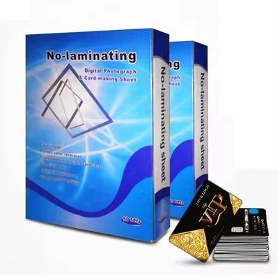 ورقة PVC متينة غير قابلة للتصفيح للطباعة النافثة للحبر لمشاريع الطباعة بالليزر والنافثة للحبر لبطاقات الهوية البلاستيكية