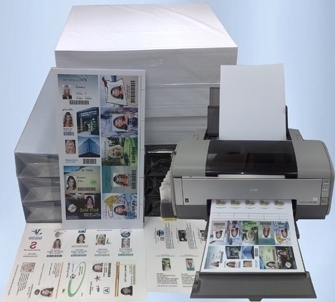 ورقة بطاقة PVC للطباعة بنفث الحبر على الوجهين لطابعات Epson و Canon بنفث الحبر، تفاوت الحجم /-0.5 مم MIP-DS-W