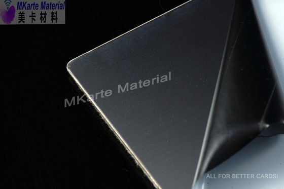 0.6mm / 0.8mm سمك بطاقة PVC مادة فائقة اللمعان الفولاذ المقاوم للصدأ لوحات المستخدمة لتصفيح بطاقة PVC
