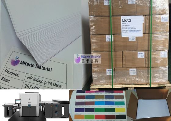 MGI Digital Printable White Pvc Sheet 0.15mm-0.40mm مع قوة تبول قوية