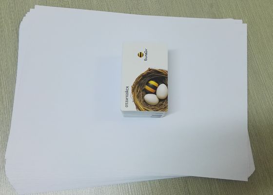 ورقة أحادية الجانب للطباعة البلاستيكية الأساسية بيضاء اللون / أبيض العشاء