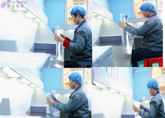 فيلم غطاء PVC بطيء الانخفاض للطلاء الصفحة القابلة للطباعة مع 0.04-0.10mm سمك