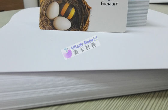 الطباعة الرقمية ورقة بطاقة PVC حجم مخصص