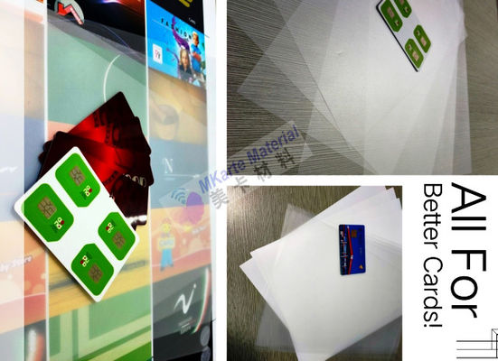صديقة للبيئة PVC بطاقة المواد PETG المغلفة تراكب مع عمر خدمة طويل