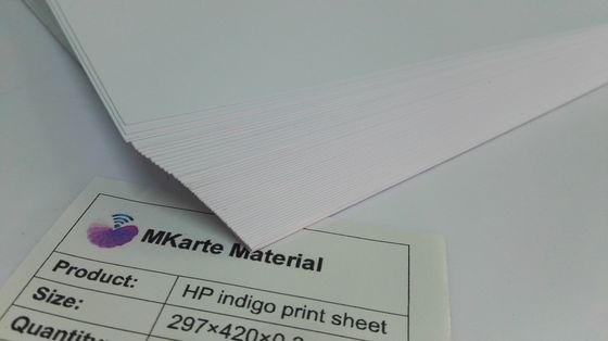 HP Indigo Digital Printing 400 ميكرون ورقة بطاقة بولي كلوريد الفينيل