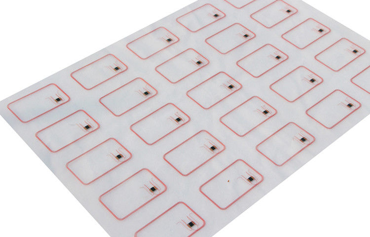 5x5 Pvc Rfid Inlay / Prelam Sheets لإنتاج بطاقات Rfid F1108 TK4168 Chip