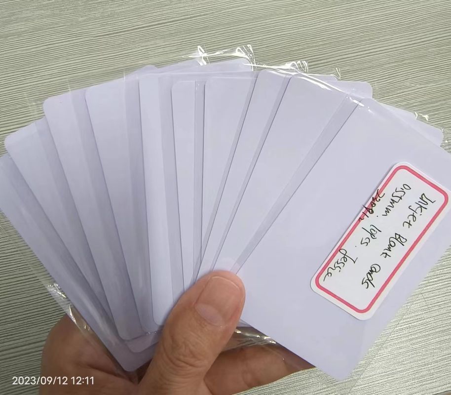 بطاقات بي بي إيه بي بي بي بي بلاينك بلاينك جيت للطباعة بطاقات بي بي إيه Cr 80 0.4mm 0.5mm لإنتاج البطاقات