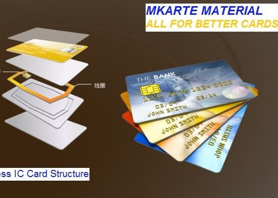 ورقة أساسية PVC موثوقة عالية الجودة لبطاقات IC غير التلامسية Prelam / INLAY