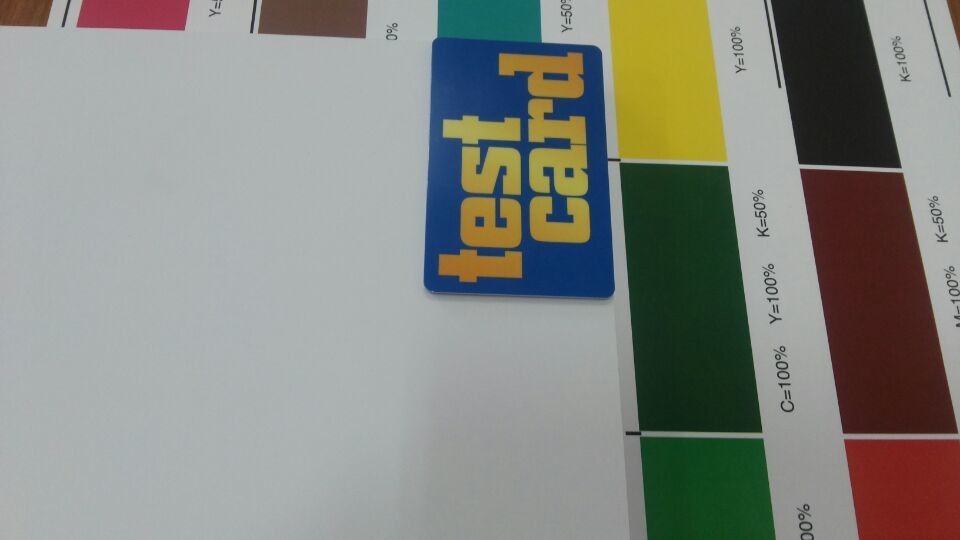 صور عالية الوضوح Konica Digital Printing Pvc Sheets لإنتاج بطاقة Pvc